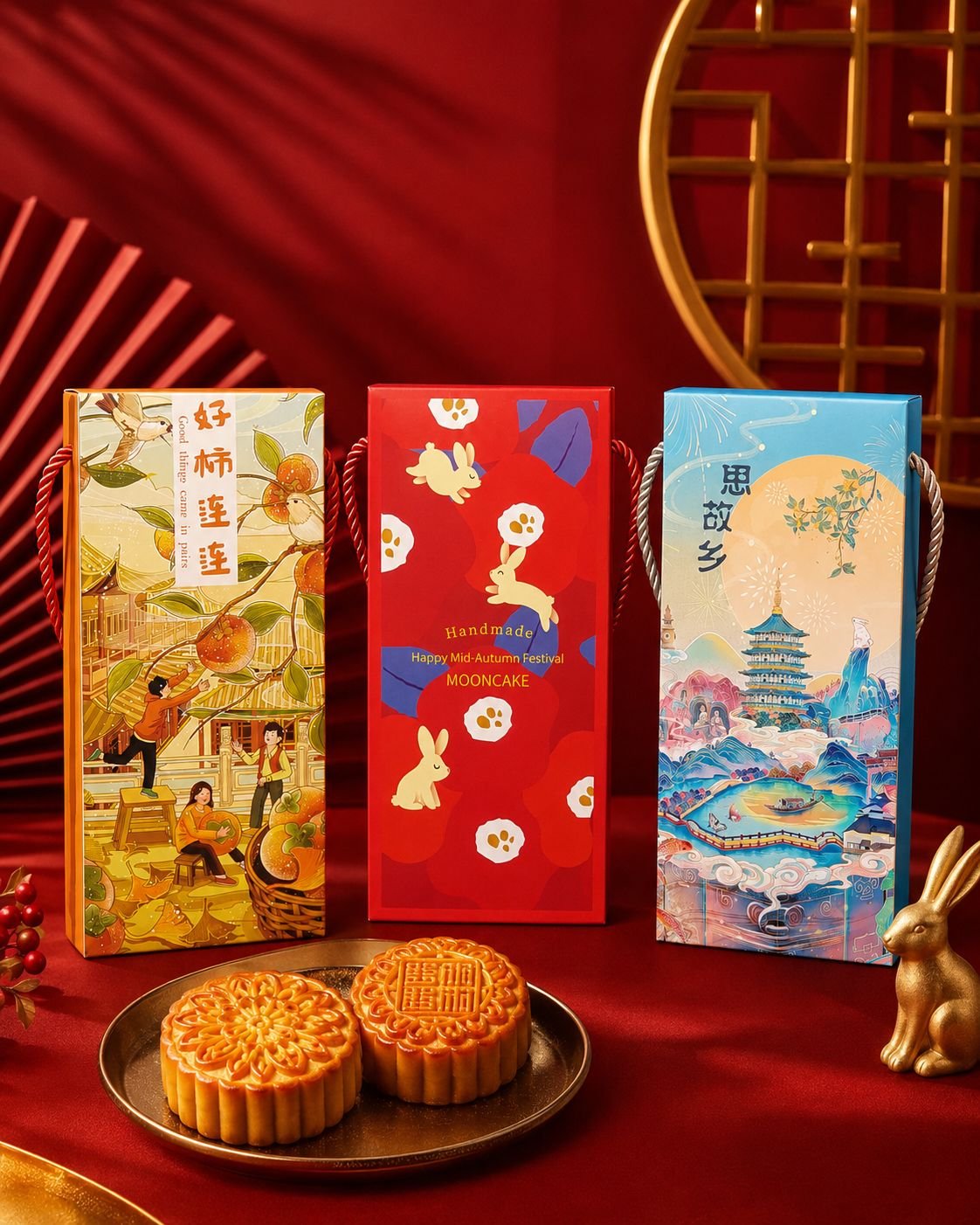 2 PCS Mooncake Gift Box