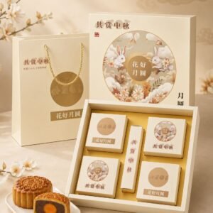 4 PCS Traditional Mooncake Gift Box