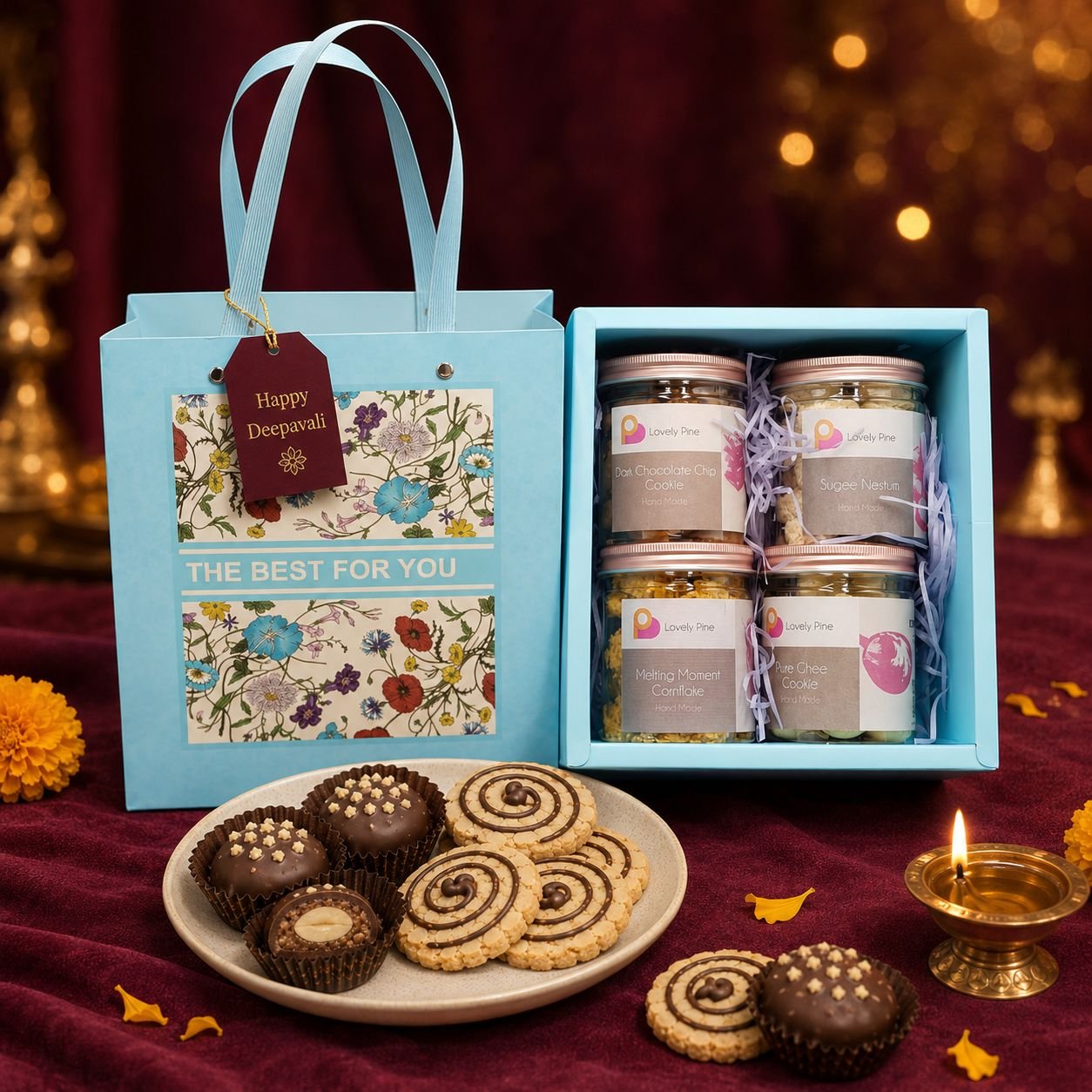 Deepavali Premium Cookie Quartet Gift Set